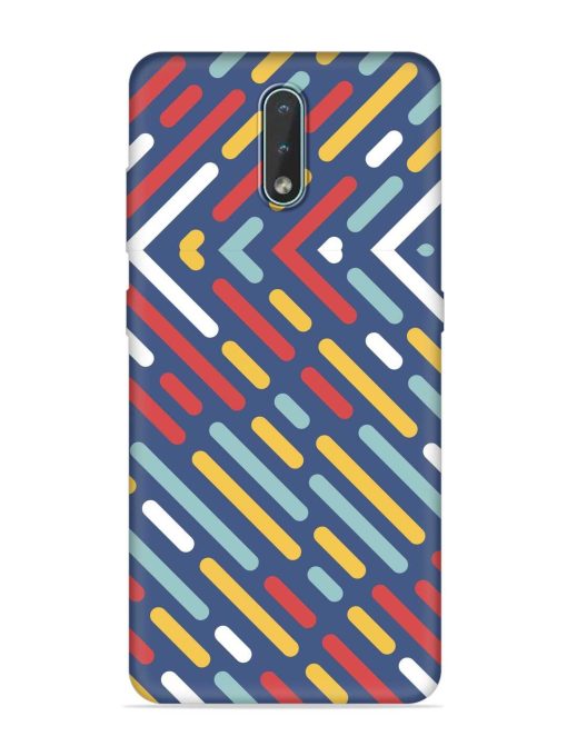 Colored Lines Embossed Soft Silicone Case for Nokia 2.3 Zapvi