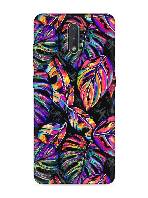 Tropical Seamless Vector Embossed Soft Silicone Case for Nokia 2.3 Zapvi