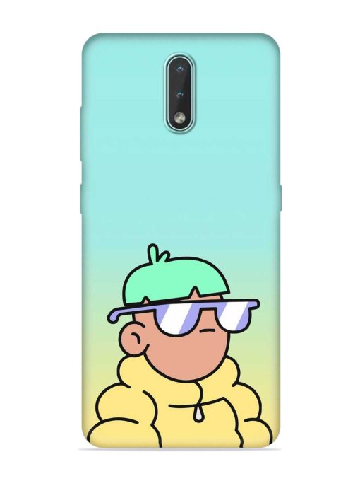 Doodles Cool Character Embossed Soft Silicone Case for Nokia 2.3 Zapvi