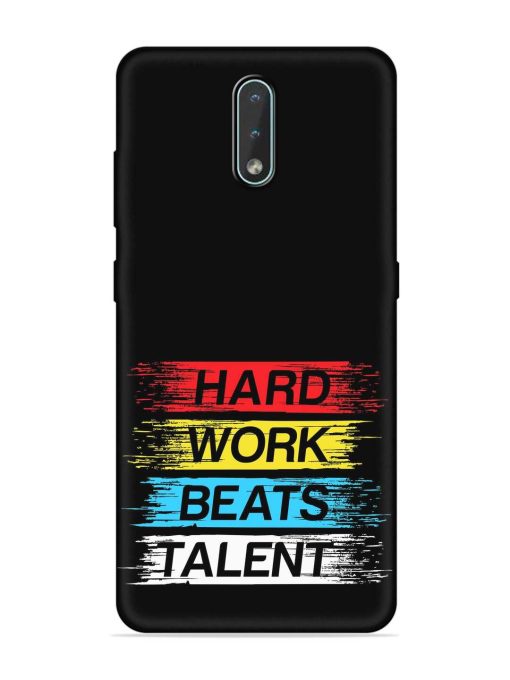 Hard Work Beats Embossed Soft Silicone Case for Nokia 2.3 Zapvi