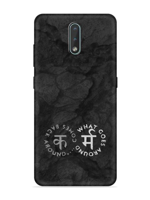 Karma Hindi Word Embossed Soft Silicone Case for Nokia 2.3 Zapvi