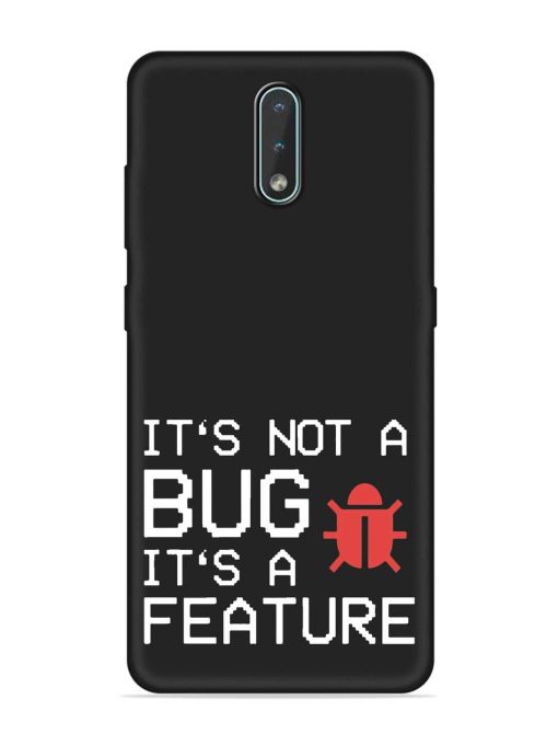 Not Bug Feature Embossed Soft Silicone Case for Nokia 2.3 Zapvi