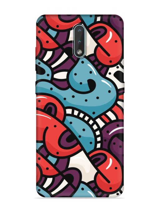 Seamless Backdrop Colorful Embossed Soft Silicone Case for Nokia 2.3 Zapvi