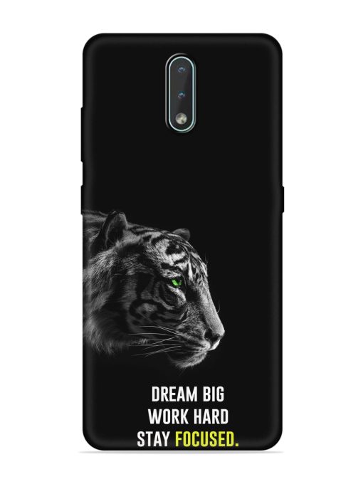 Dream Big Work Hard Embossed Soft Silicone Case for Nokia 2.3 Zapvi