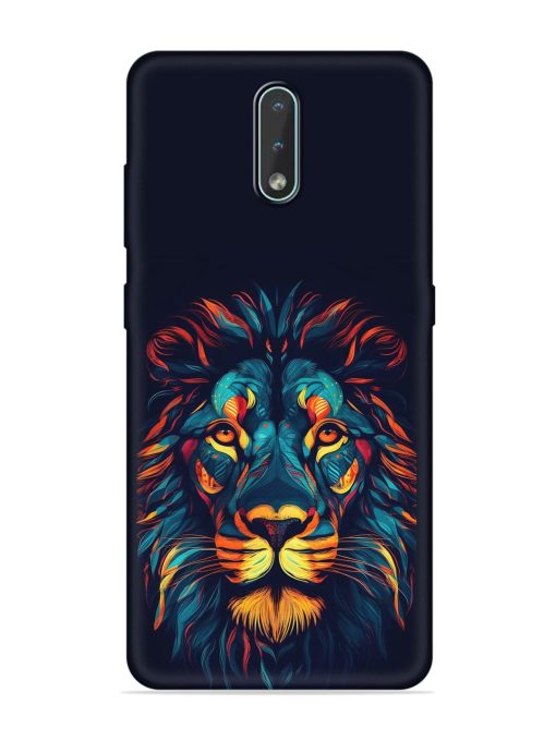 Colorful Lion Embossed Soft Silicone Case for Nokia 2.3 Zapvi