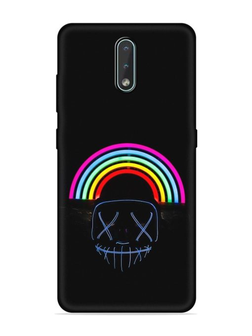 Mask Rainbow Embossed Soft Silicone Case for Nokia 2.3 Zapvi