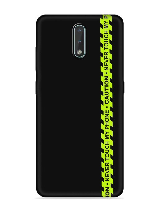 Never Touch My Phone Embossed Soft Silicone Case for Nokia 2.3 Zapvi