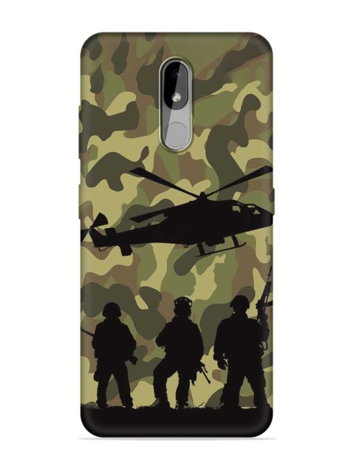 Army Heros Embossed Soft Silicone Case for Nokia 3.2 Zapvi