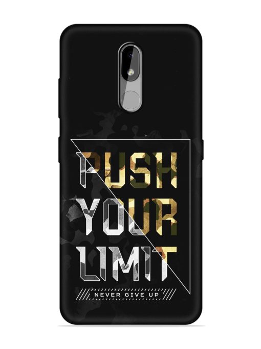 Push Your Limits Embossed Soft Silicone Case for Nokia 3.2 Zapvi