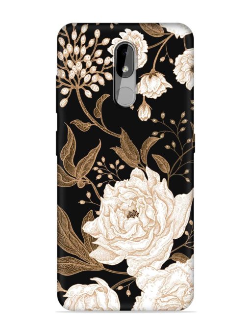 Peonies Roses Floral Embossed Soft Silicone Case for Nokia 3.2 Zapvi