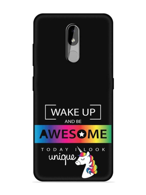 Inspirational Quote Unicorn Embossed Soft Silicone Case for Nokia 3.2 Zapvi