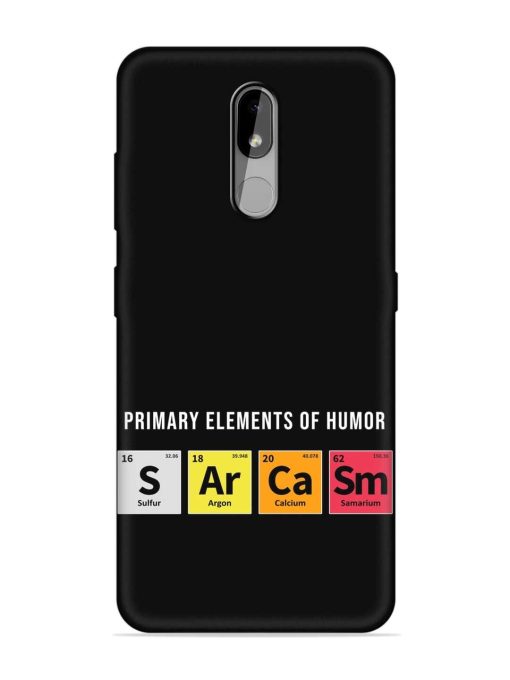 Primary Elements Humor Embossed Soft Silicone Case for Nokia 3.2 Zapvi