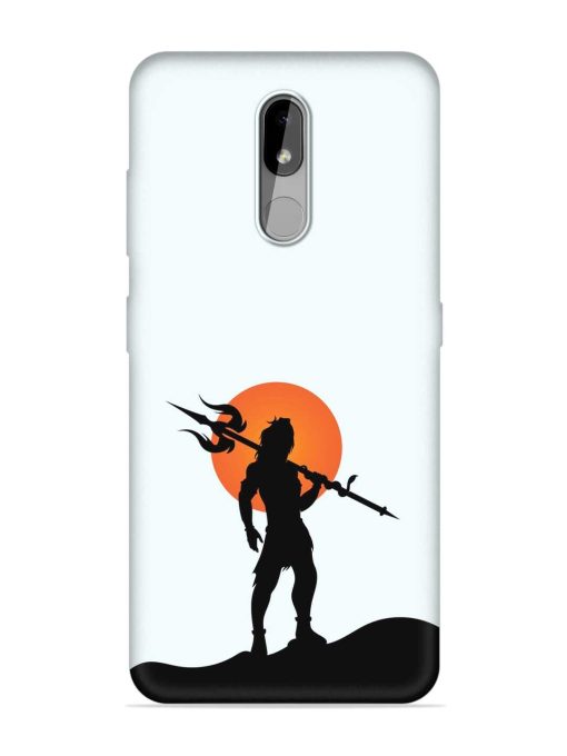 Lord Mahadev Trendy Embossed Soft Silicone Case for Nokia 3.2 Zapvi