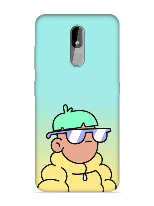 Doodles Cool Character Embossed Soft Silicone Case for Nokia 3.2 Zapvi