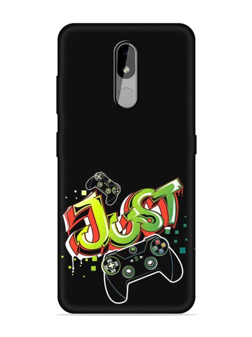 Graffiti Gamepad Illustration Embossed Soft Silicone Case for Nokia 3.2 Zapvi