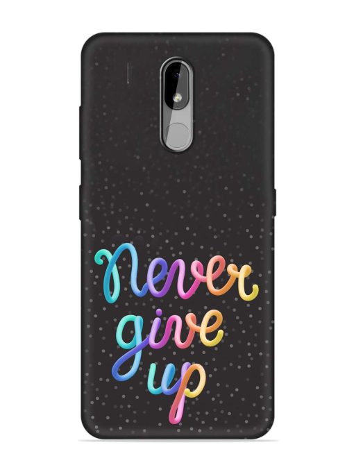 Colorful Stylized Rainbow Embossed Soft Silicone Case for Nokia 3.2 Zapvi