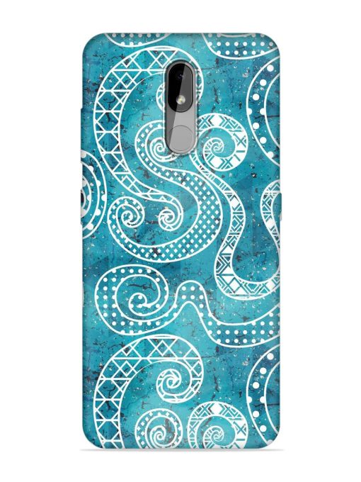 Vintage Curved Seamless Embossed Soft Silicone Case for Nokia 3.2 Zapvi