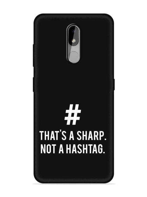 Thats Sharp Not Embossed Soft Silicone Case for Nokia 3.2 Zapvi