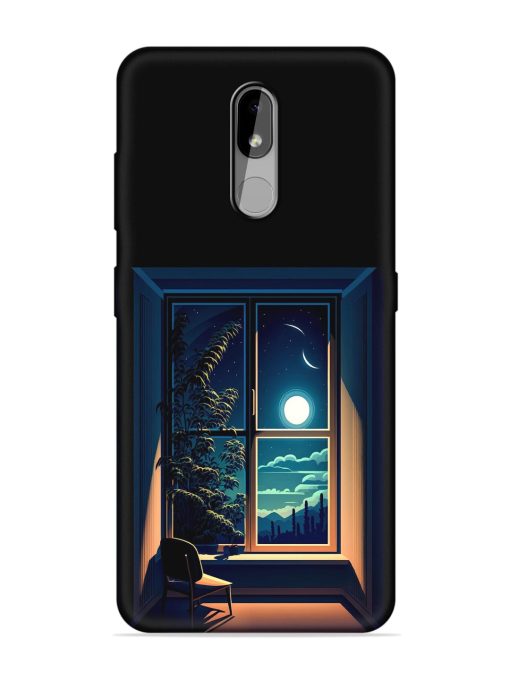 Night View At Window Embossed Soft Silicone Case for Nokia 3.2 Zapvi