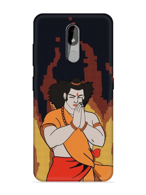 Shree Ram Vector Embossed Soft Silicone Case for Nokia 3.2 Zapvi