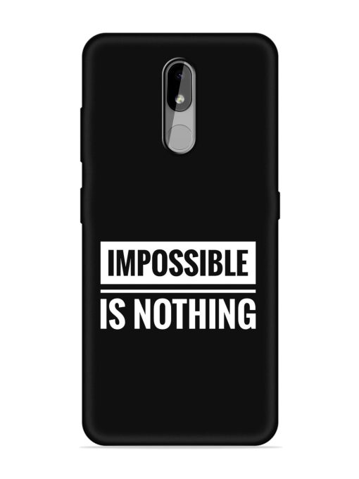 Impossible Is Nothing Embossed Soft Silicone Case for Nokia 3.2 Zapvi