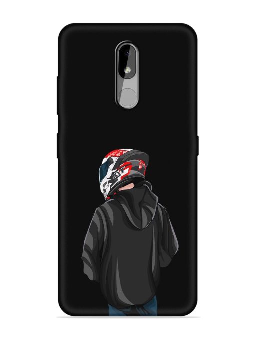 Motorcycle Rider Embossed Soft Silicone Case for Nokia 3.2 Zapvi