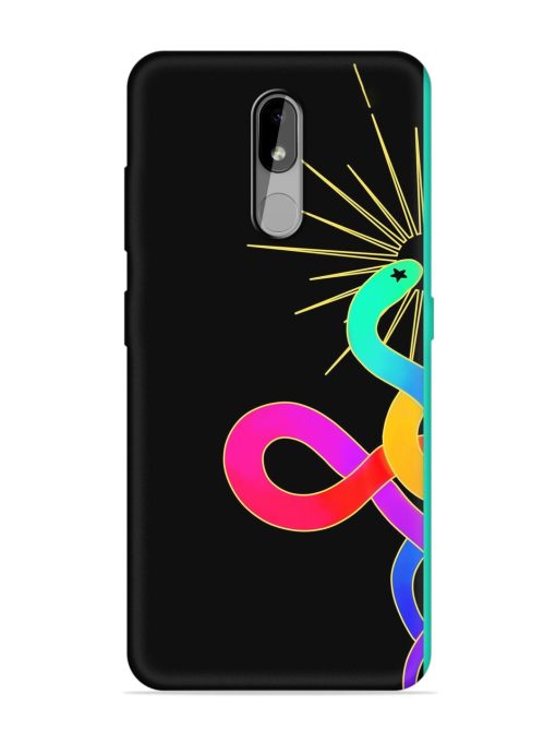 Art Geometric Abstraction Embossed Soft Silicone Case for Nokia 3.2 Zapvi