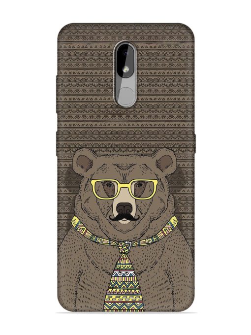 Grizzly Bear Embossed Soft Silicone Case for Nokia 3.2 Zapvi