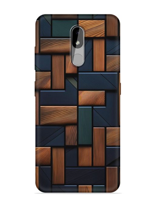 Wooden Background Cubes Embossed Soft Silicone Case for Nokia 3.2 Zapvi