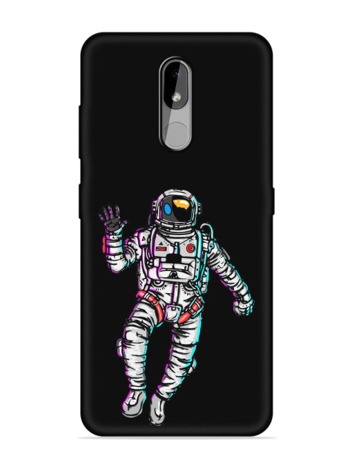 Spaceman Embossed Soft Silicone Case for Nokia 3.2 Zapvi