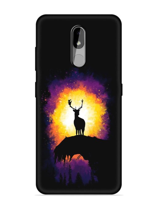 Elk Animal Art Embossed Soft Silicone Case for Nokia 3.2 Zapvi