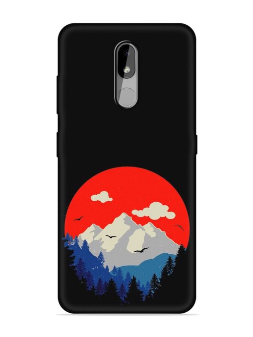 Mountain Abstract Embossed Soft Silicone Case for Nokia 3.2 Zapvi