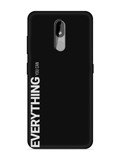 Everything You Can Embossed Soft Silicone Case for Nokia 3.2 Zapvi