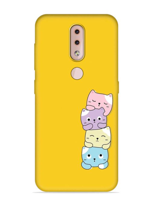 Cartoon Anime Embossed Soft Silicone Case for Nokia 4.2 Zapvi