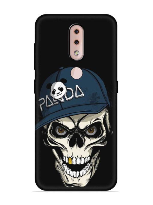 Panda Skull Embossed Soft Silicone Case for Nokia 4.2 Zapvi