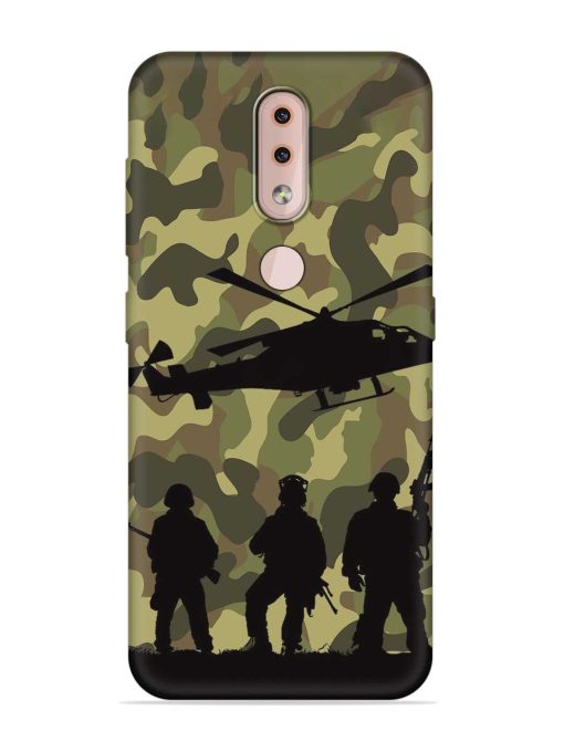 Army Heros Embossed Soft Silicone Case for Nokia 4.2 Zapvi