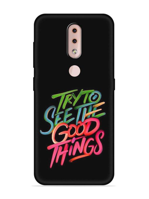 Try To See The Good Things Embossed Soft Silicone Case for Nokia 4.2 Zapvi