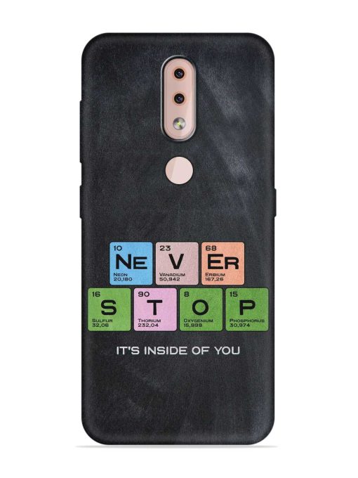 Never Stop It'S Inside Of You Embossed Soft Silicone Case for Nokia 4.2 Zapvi