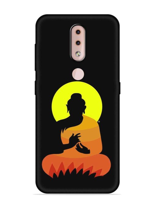 Buddha Art Black Embossed Soft Silicone Case for Nokia 4.2 Zapvi