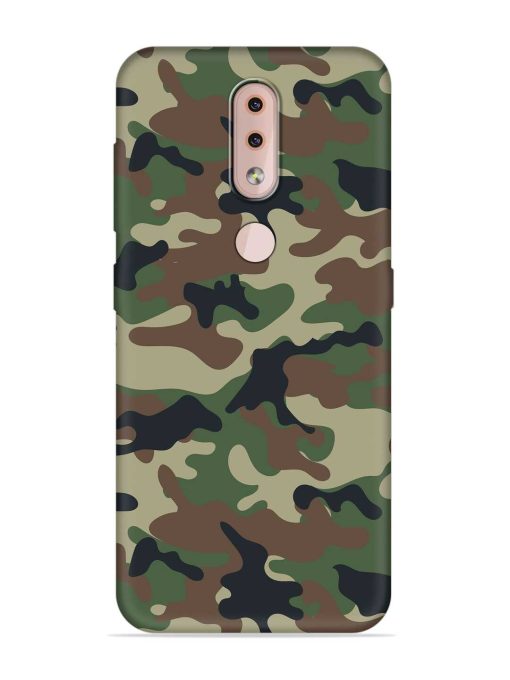 Army Military Camouflage Dark Green Embossed Soft Silicone Case for Nokia 4.2 Zapvi