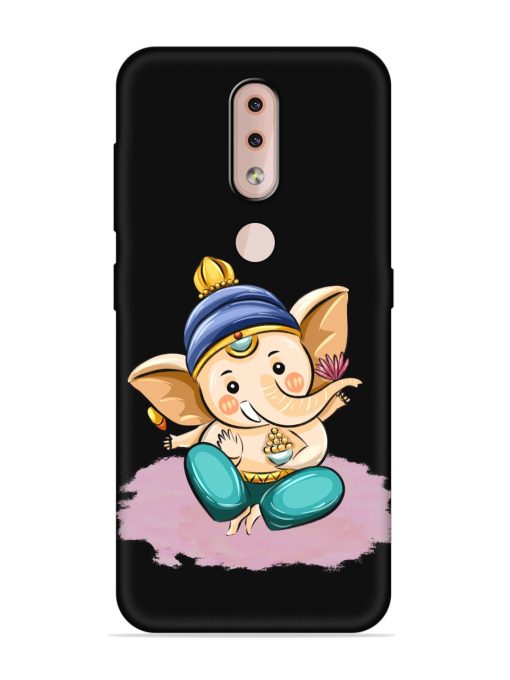 Bal Ganesh Vector Art Embossed Soft Silicone Case for Nokia 4.2 Zapvi