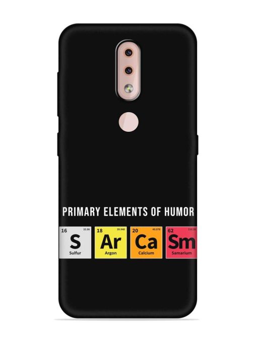 Primary Elements Humor Embossed Soft Silicone Case for Nokia 4.2 Zapvi