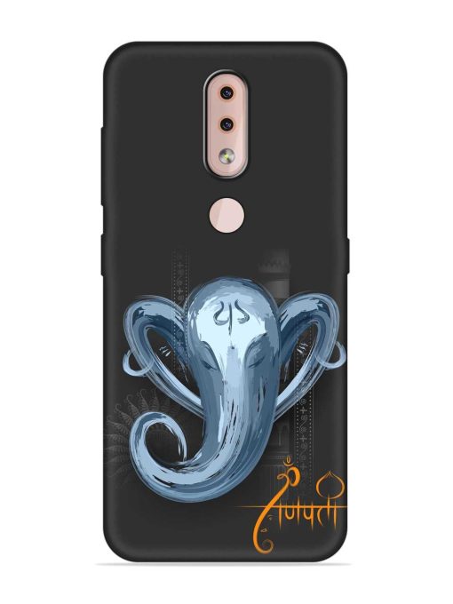 Illustration Lord Ganpati Embossed Soft Silicone Case for Nokia 4.2 Zapvi