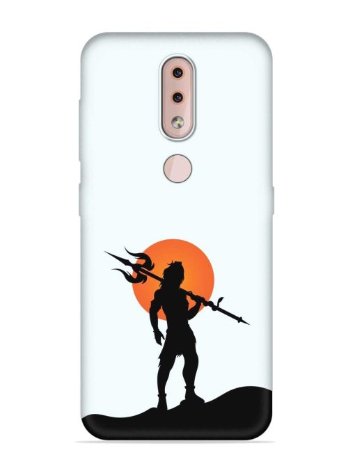 Lord Mahadev Trendy Embossed Soft Silicone Case for Nokia 4.2 Zapvi