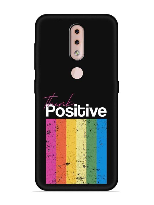 Think Positive Typography Embossed Soft Silicone Case for Nokia 4.2 Zapvi