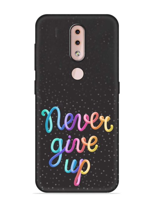 Colorful Stylized Rainbow Embossed Soft Silicone Case for Nokia 4.2