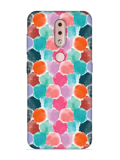 Colorful Seamless Pattern Embossed Soft Silicone Case for Nokia 4.2 Zapvi