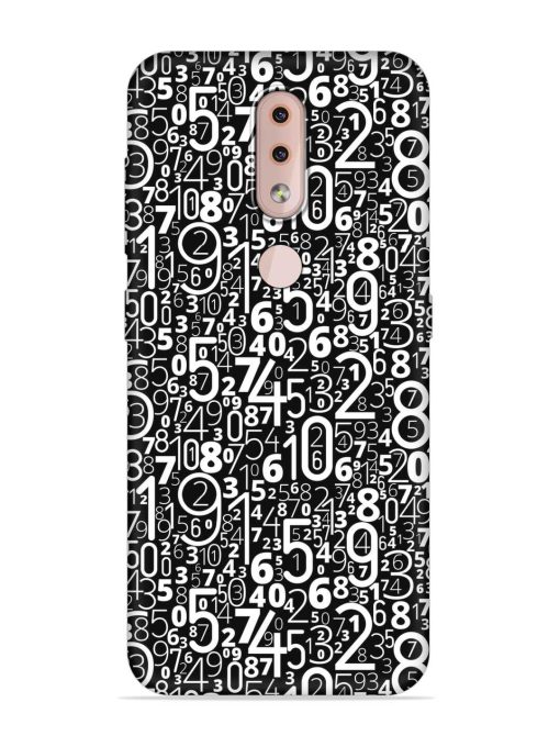 Many Numbers Different Embossed Soft Silicone Case for Nokia 4.2 Zapvi