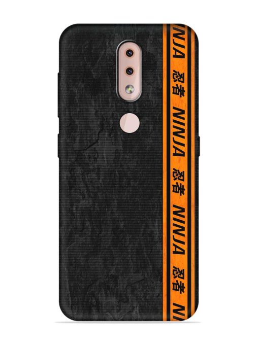 Ninja Srtips Embossed Soft Silicone Case for Nokia 4.2 Zapvi