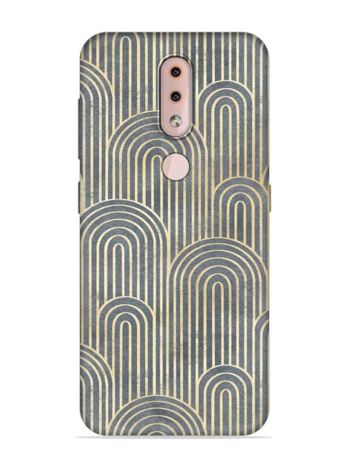 Art Deco Style Embossed Soft Silicone Case for Nokia 4.2